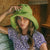 Bloom Crochet Sun Hat, in Lime Green by BrunnaCo