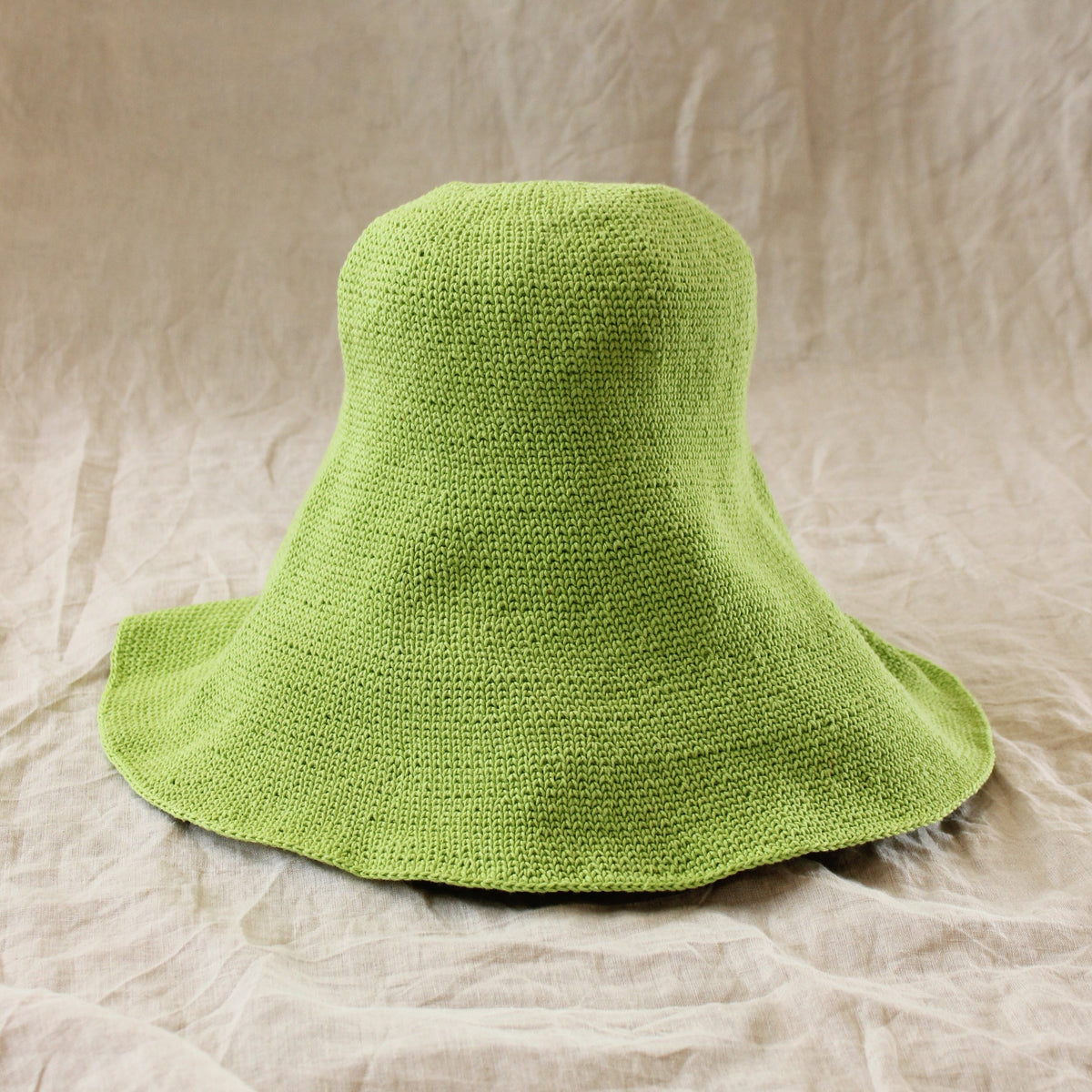 Bloom Crochet Sun Hat, in Lime Green by BrunnaCo