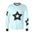 Bulky Stars. long sleeve T-shirt, Baby blue by interestprint - East Hills Casuals