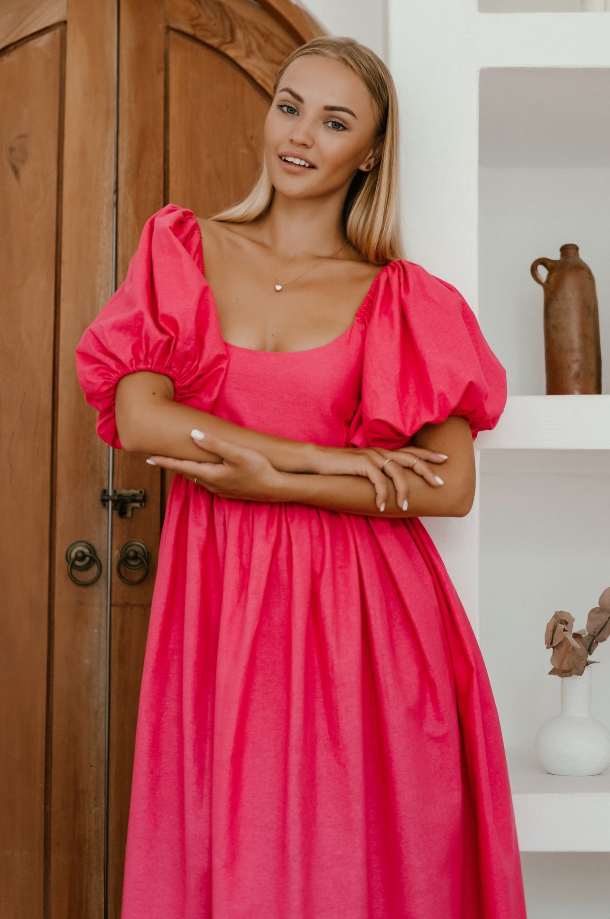 Cherie Puff Sleeve Midi by ELF