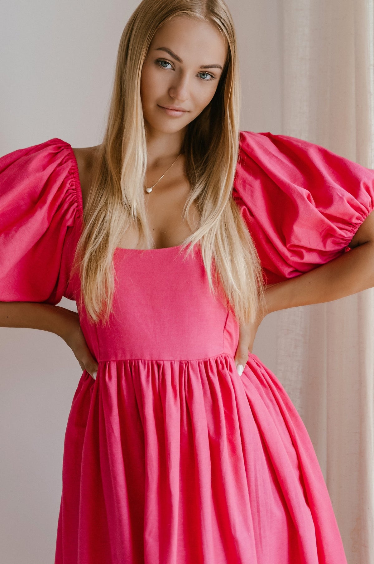 Cherie Puff Sleeve Midi by ELF
