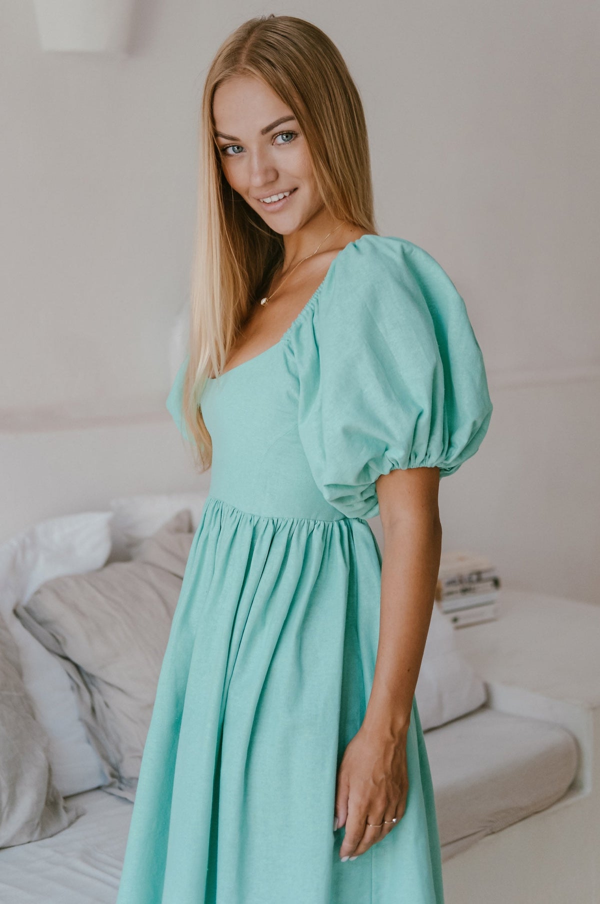 Cherie Puff Sleeve Midi by ELF