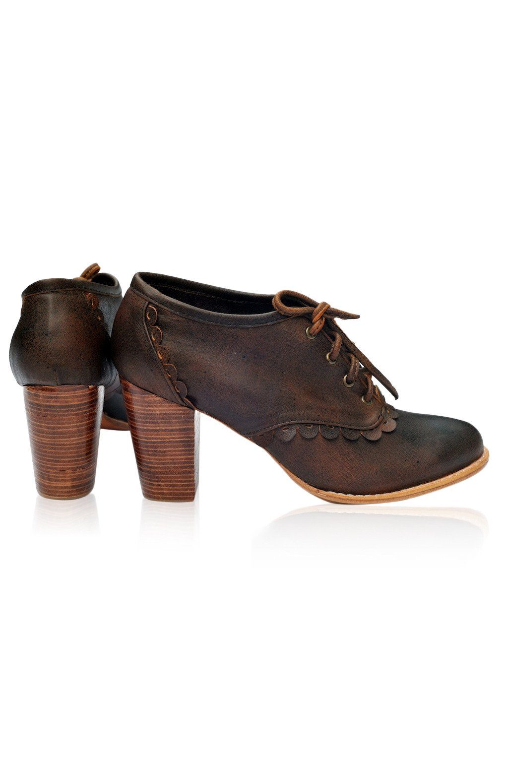 Lace Oxford Heels by ELF