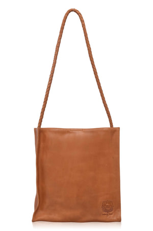 Beige Day Leather Shoulder Bag