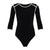 Girl Two-tone Eco Bodysuit in Black by BrunnaCo