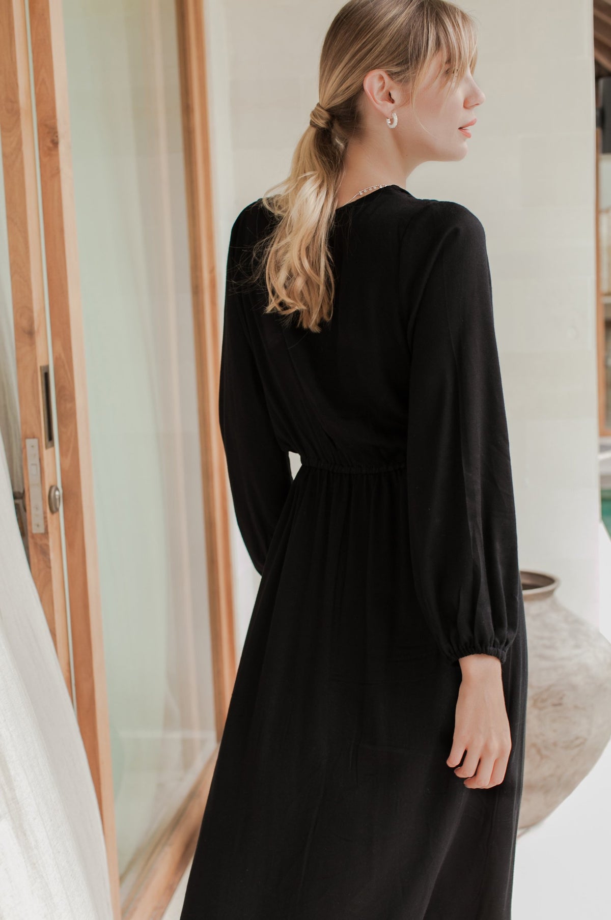 Greta Long Sleeve Midi Dress by ELF