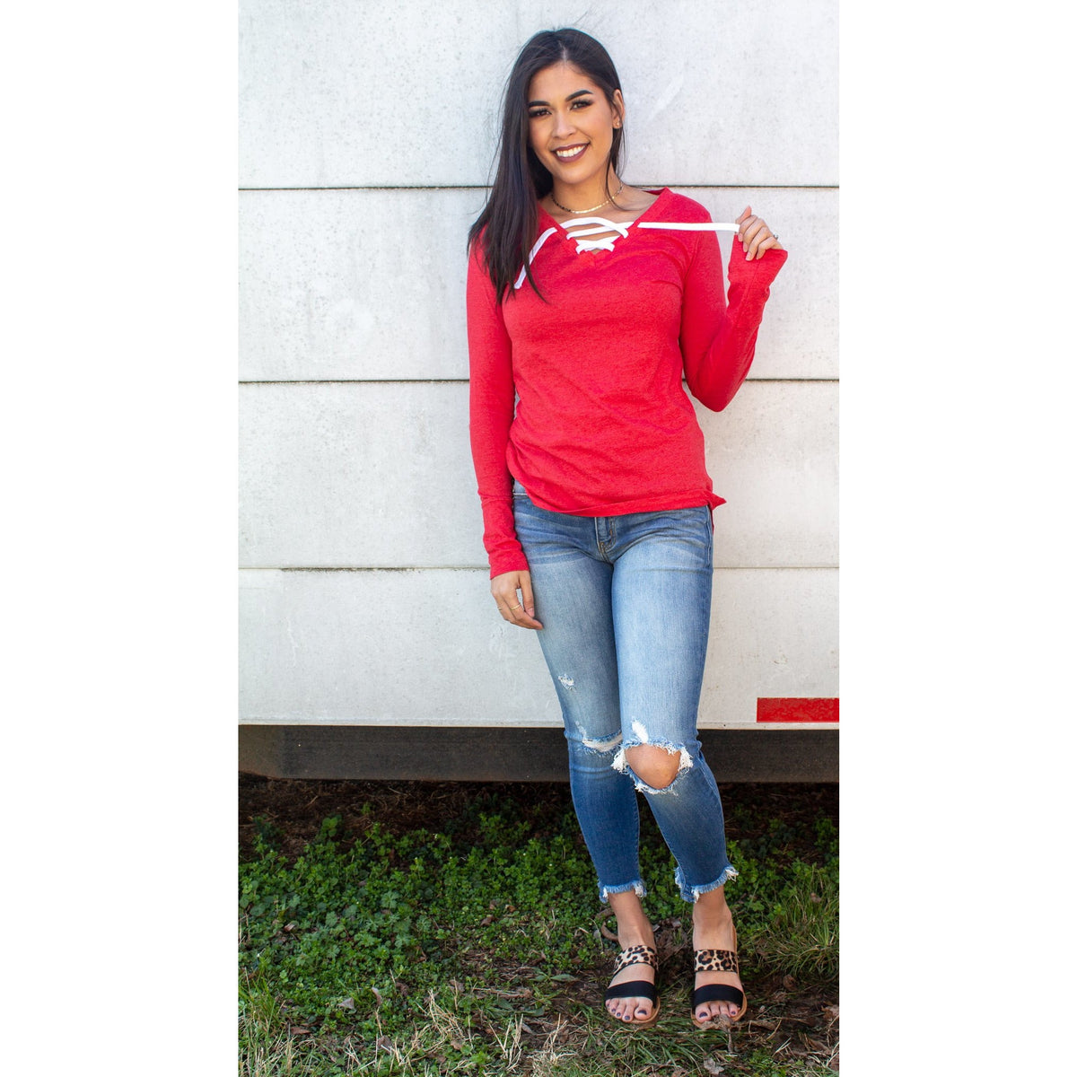 Criss Cross Long Sleeve ( colors) by Gabriel Clothing Company