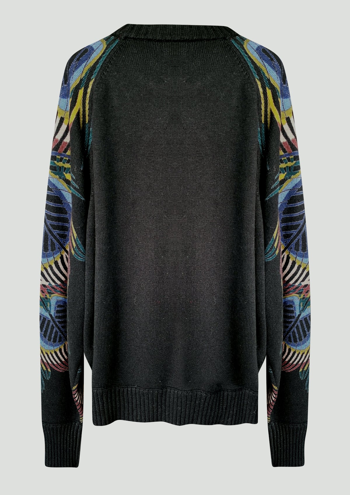 SWEATER OVERSIZED - KNIT PEACOCK color print by BERENIK