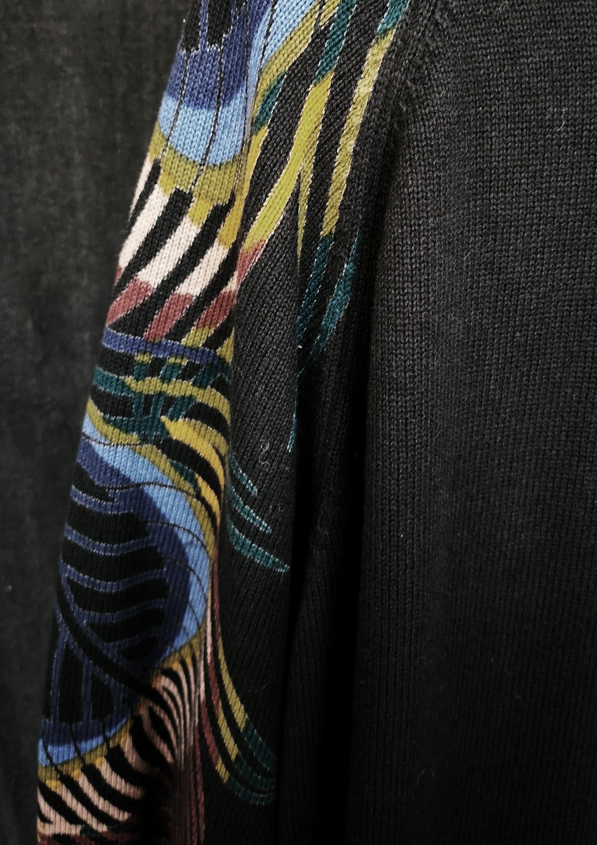 SWEATER OVERSIZED - KNIT PEACOCK color print by BERENIK