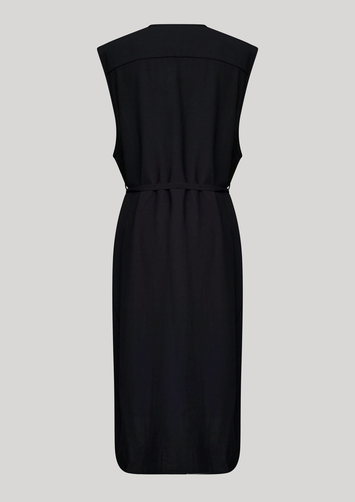 DRESS SLEEVELESS - black plain by BERENIK