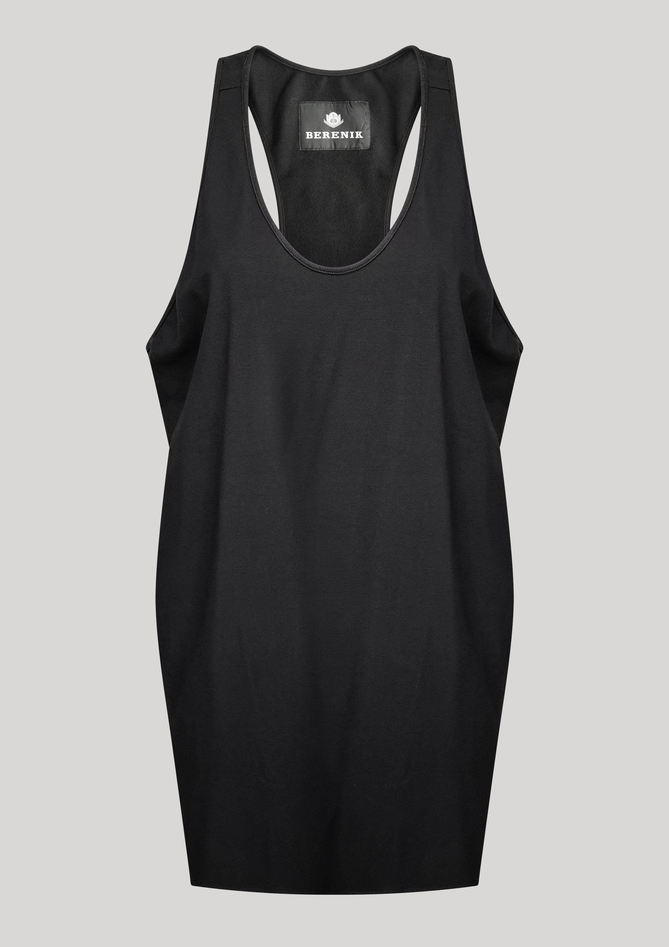 TANK TOP/DRESS - COTTON JERSEY black by BERENIK - East Hills Casuals