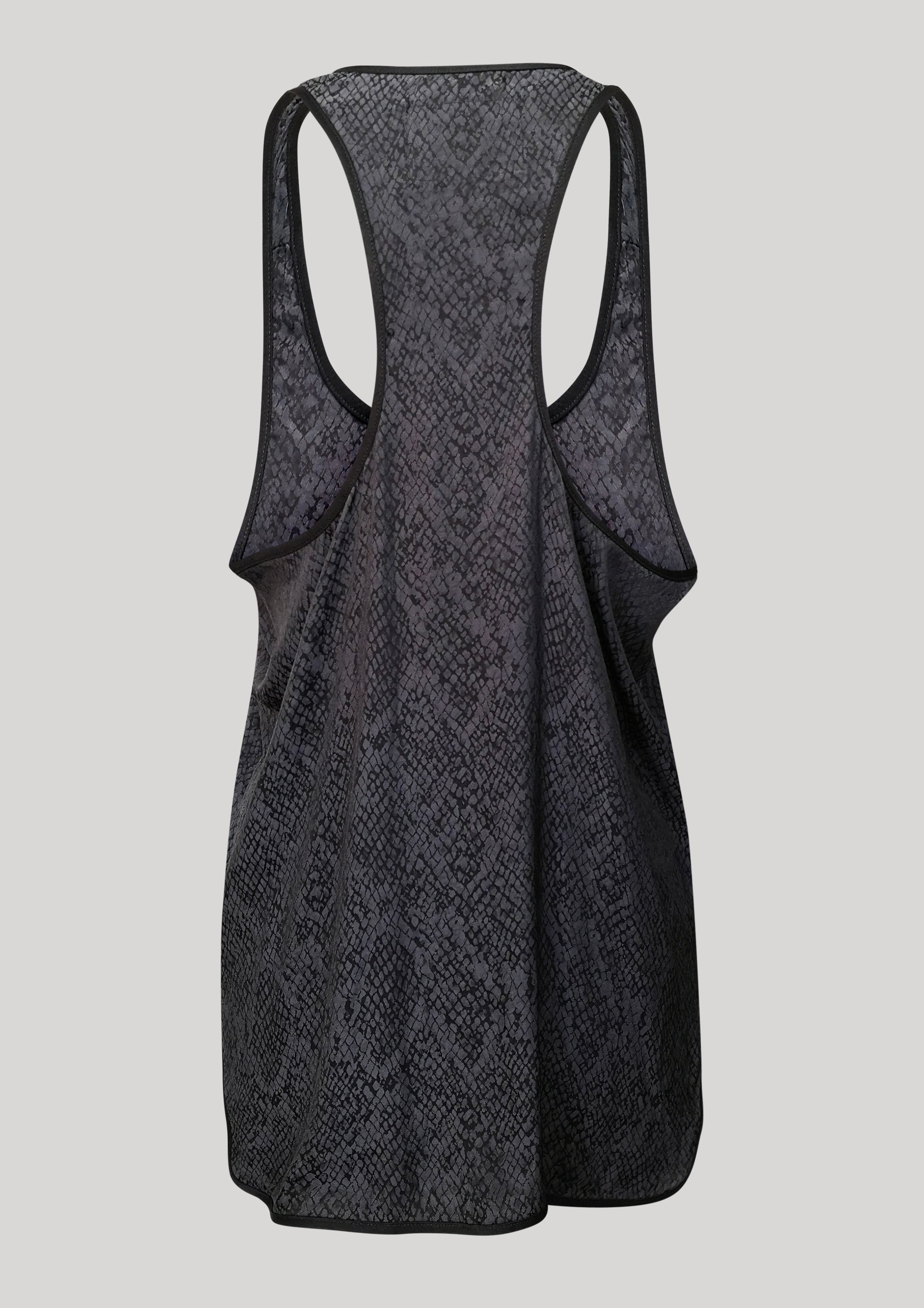 TANK TOP - JACQUARD SATIN black snake by BERENIK - East Hills Casuals