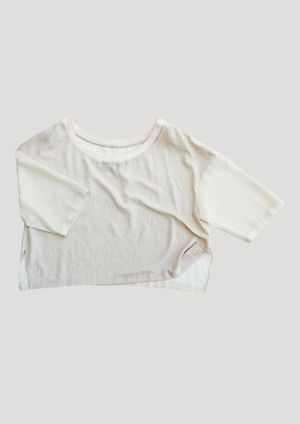 T-SHIRT FEMALE CREME MESH by BERENIK