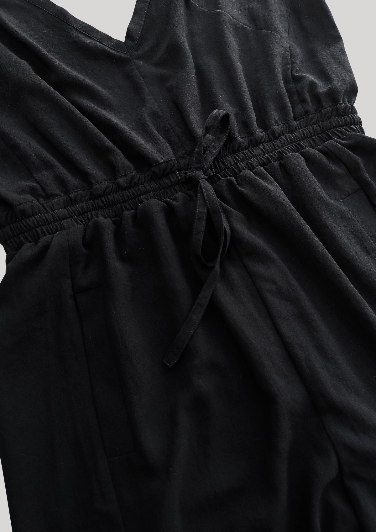 JUMPSUIT-ELASTIC WAIST - black by BERENIK - East Hills Casuals