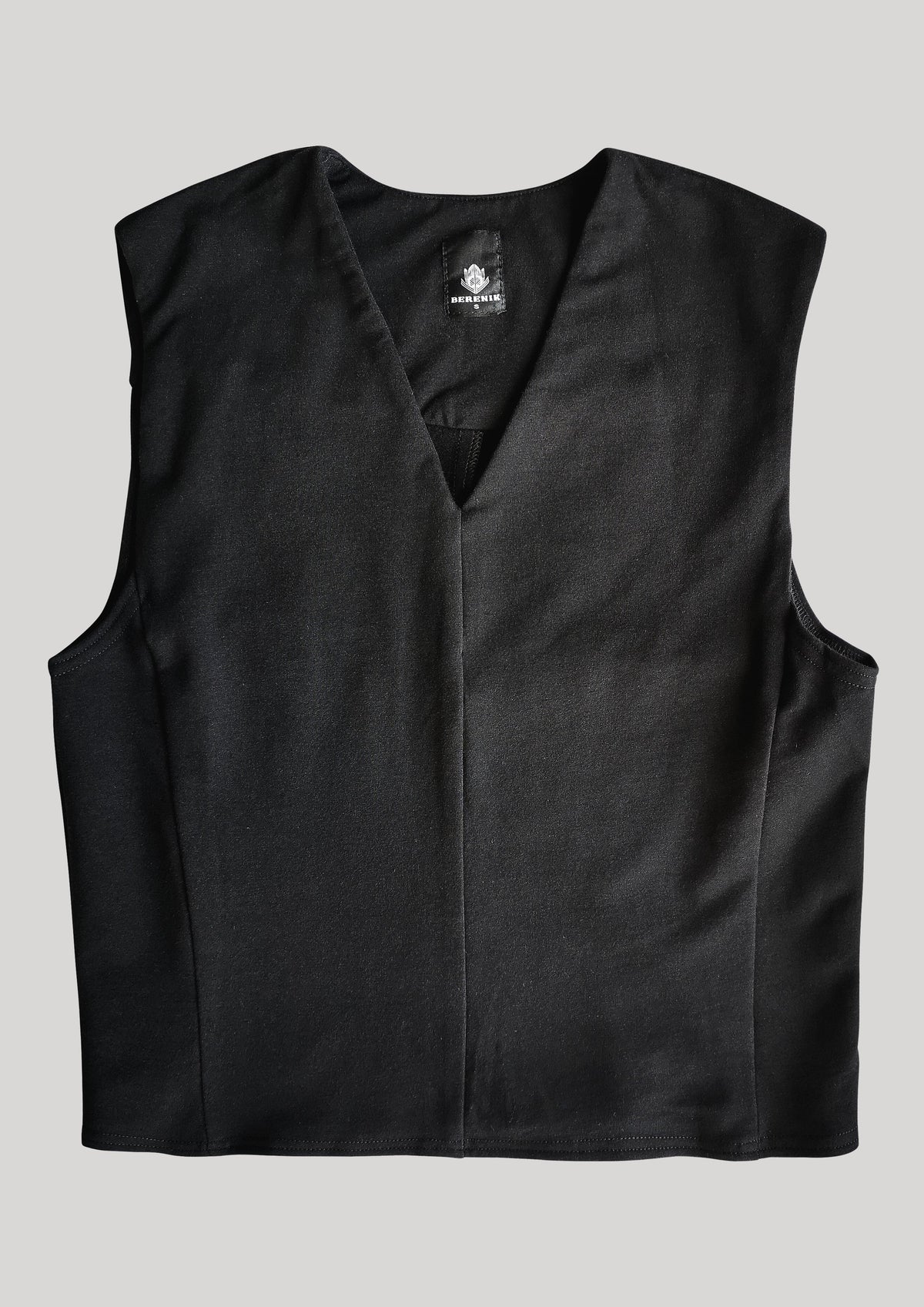 SHIRT SLEEVELESS - COTTON JERSEY black by BERENIK - East Hills Casuals