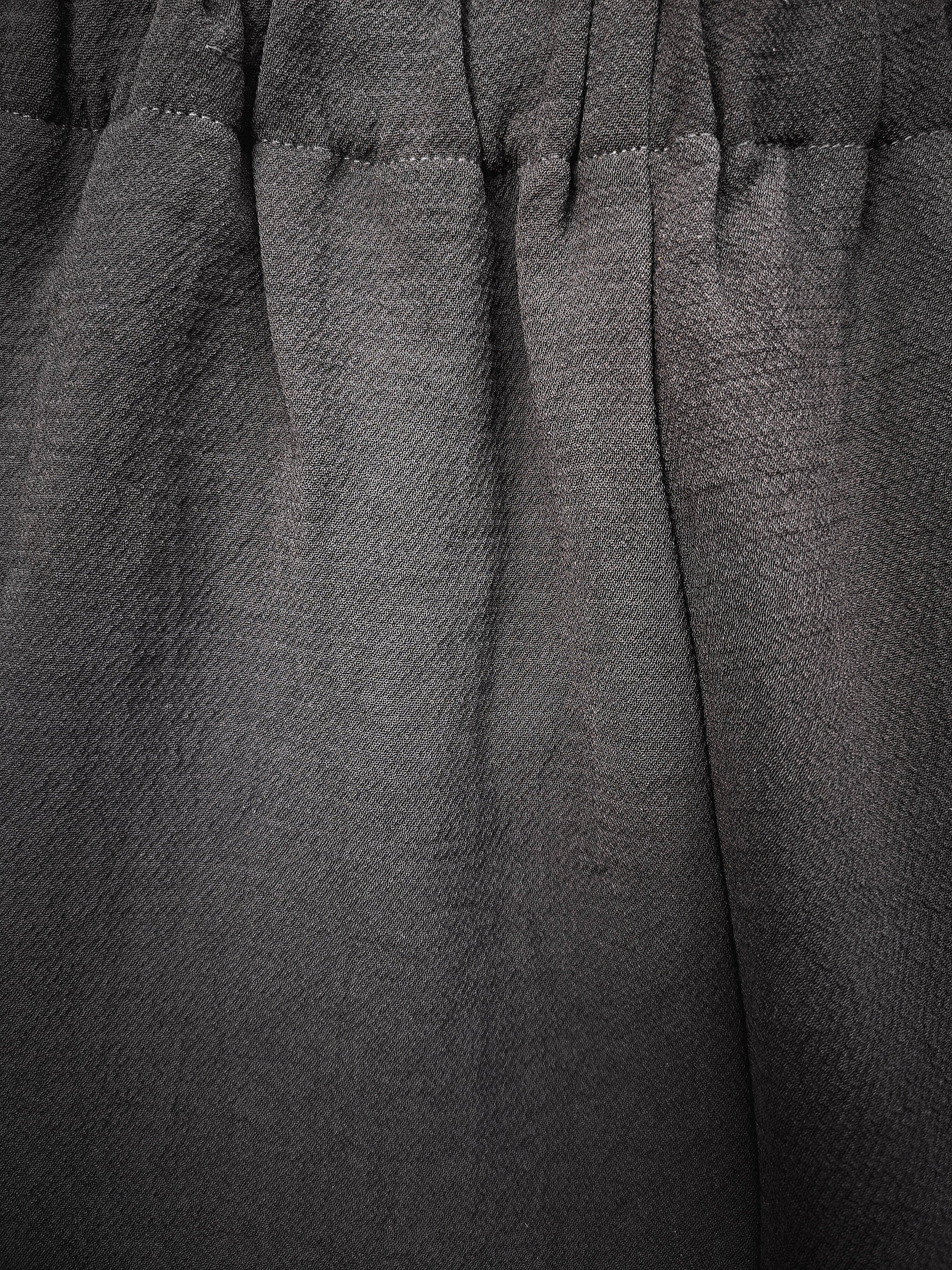 PANTS STRETCH HIGH WAIST - black plain by BERENIK - East Hills Casuals