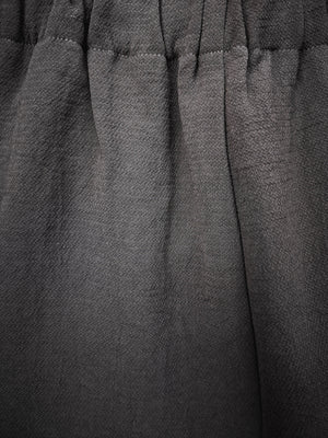 PANTS STRETCH HIGH WAIST - black plain by BERENIK - East Hills Casuals