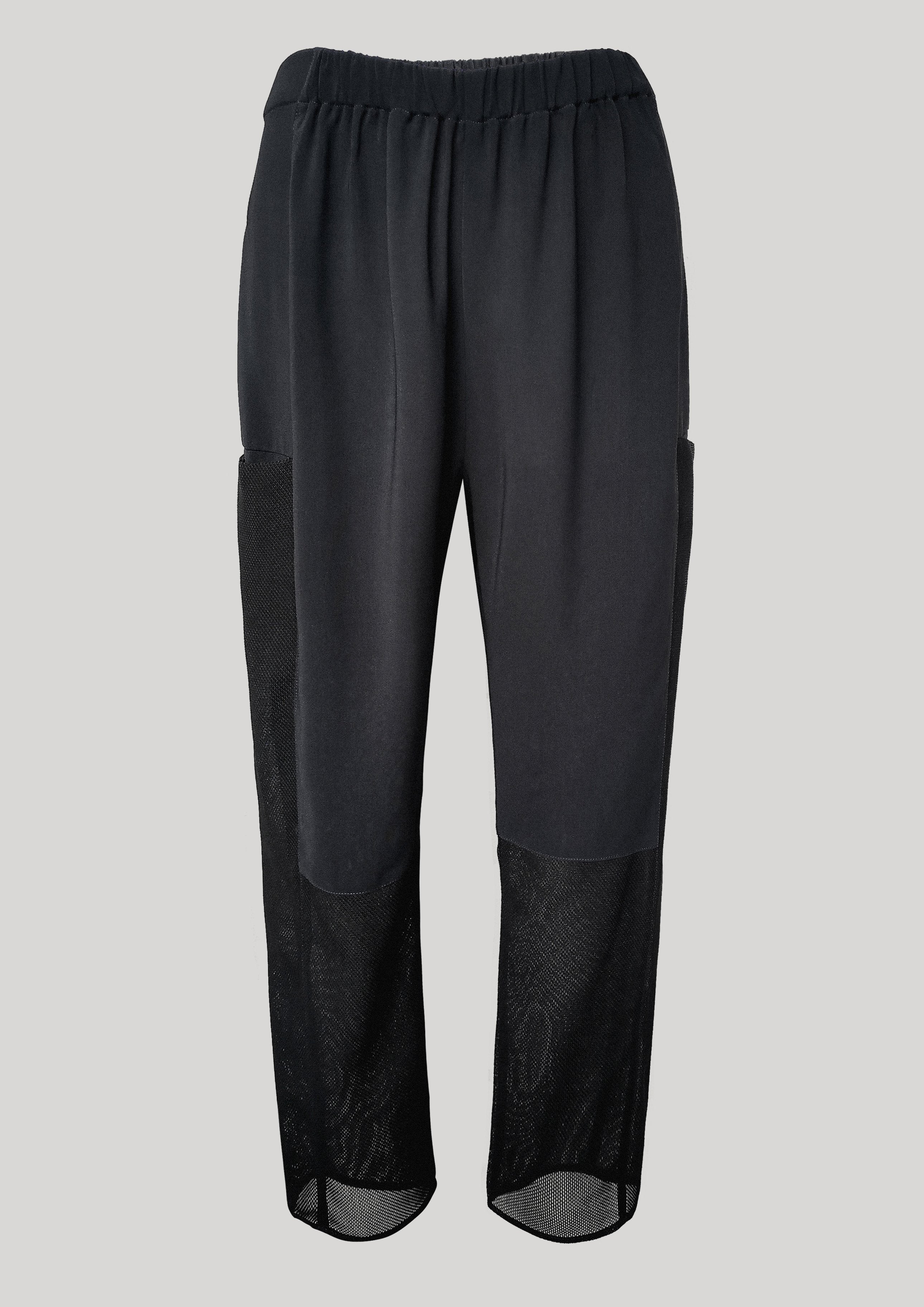 PANTS LOOSE ELASTIC BLACK PLAIN/MESH by BERENIK - East Hills Casuals