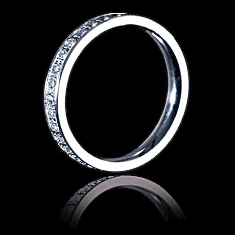 RG111W B.Tiff Stacking .01 ct Eternity Ring [Thin Band] by B.Tiff New York (Retail)