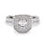 RG128W B.Tiff Aŭreolo II 1 ct Cushion Cut Halo Engagement Ring by B.Tiff New York (Retail)
