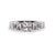 RG203B B.Tiff Black 3-Stone Cushion Cut Engagement Ring by B.Tiff New York (Retail)