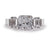 RG206W B.Tiff Tension 2 ct Cushion Cut with Baguettes Engagement Ring by B.Tiff New York (Retail)