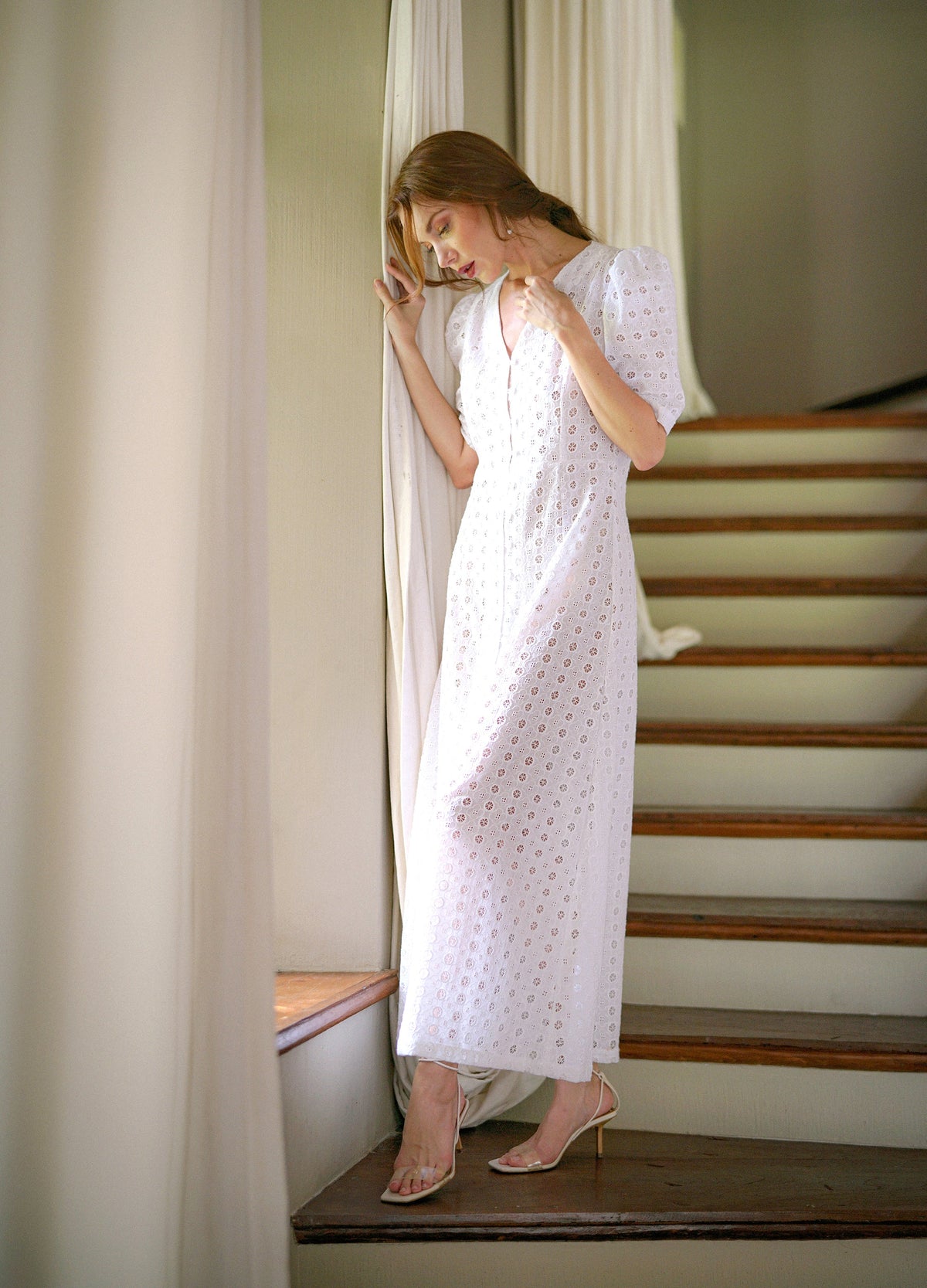 OLYMPIA Embroidered Cotton Dress by BrunnaCo