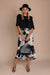 Slit High Waist Printed Skirt by BYNES NEW YORK | Apparel & Accessories