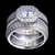 Aŭreolo II 1 ct Cushion Cut Halo Engagement Ring