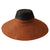RIRI DUO Jute Straw Hat, in Burnt Sienna & Black by BrunnaCo