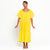 ROSEMARY Dotted Cotton Dress, in Sunflower Yellow by BrunnaCo
