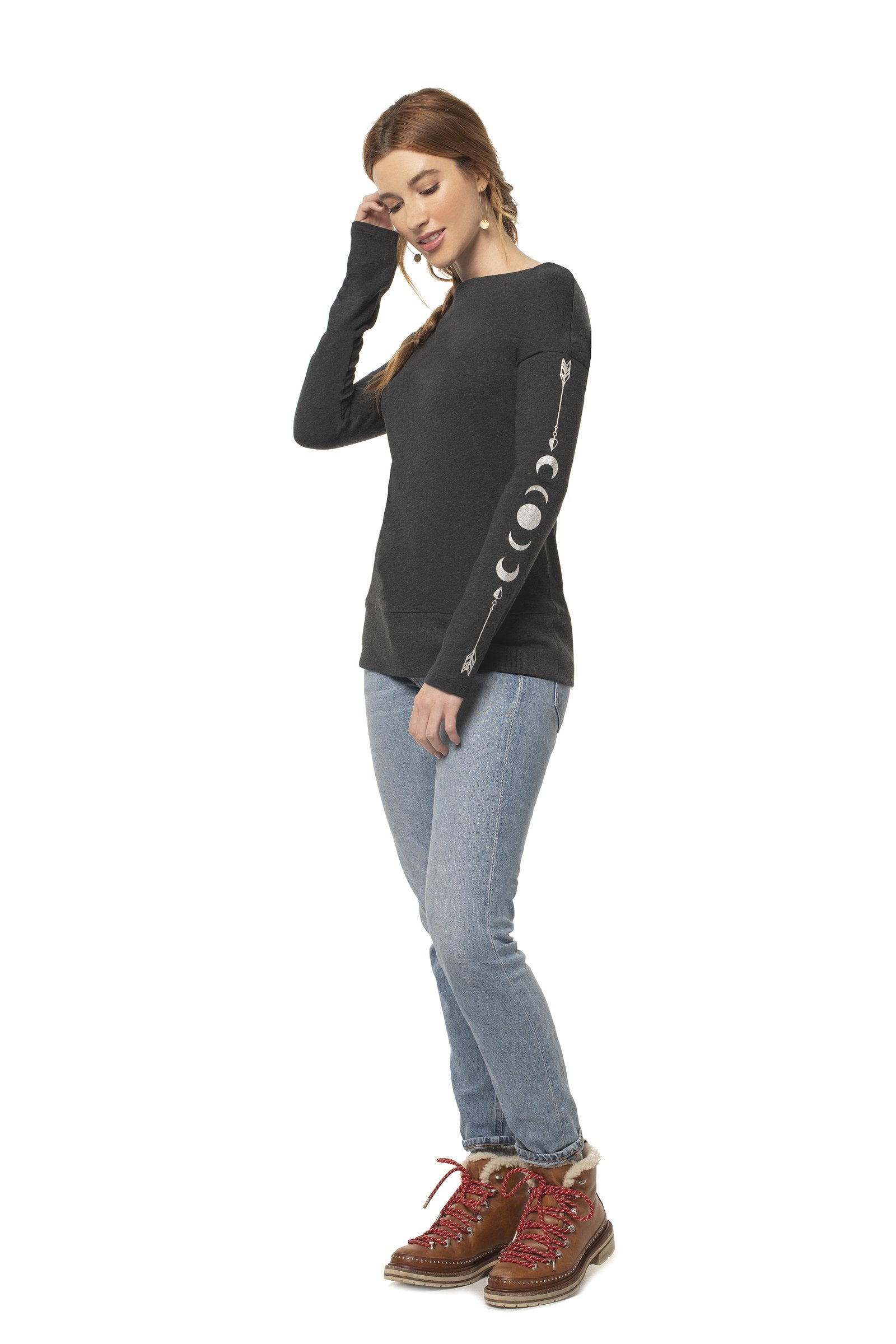 Synergy Organic Clothing Arrow Moon Attitude Top - East Hills Casuals