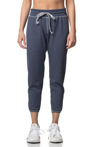 Emily Hsu Sky Denim Cropped Jogger