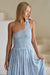 Sienna One-Shoulder Shirred Dress by ELF