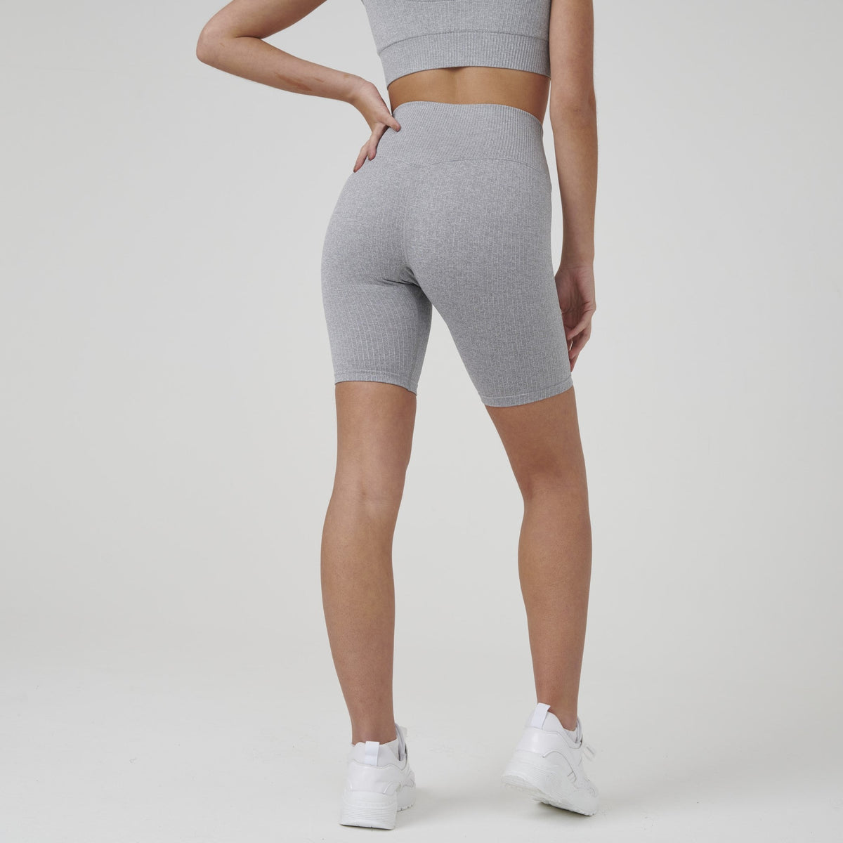 Signature Ribbed Seamless Bike Shorts by Stylish AF Fitness Co