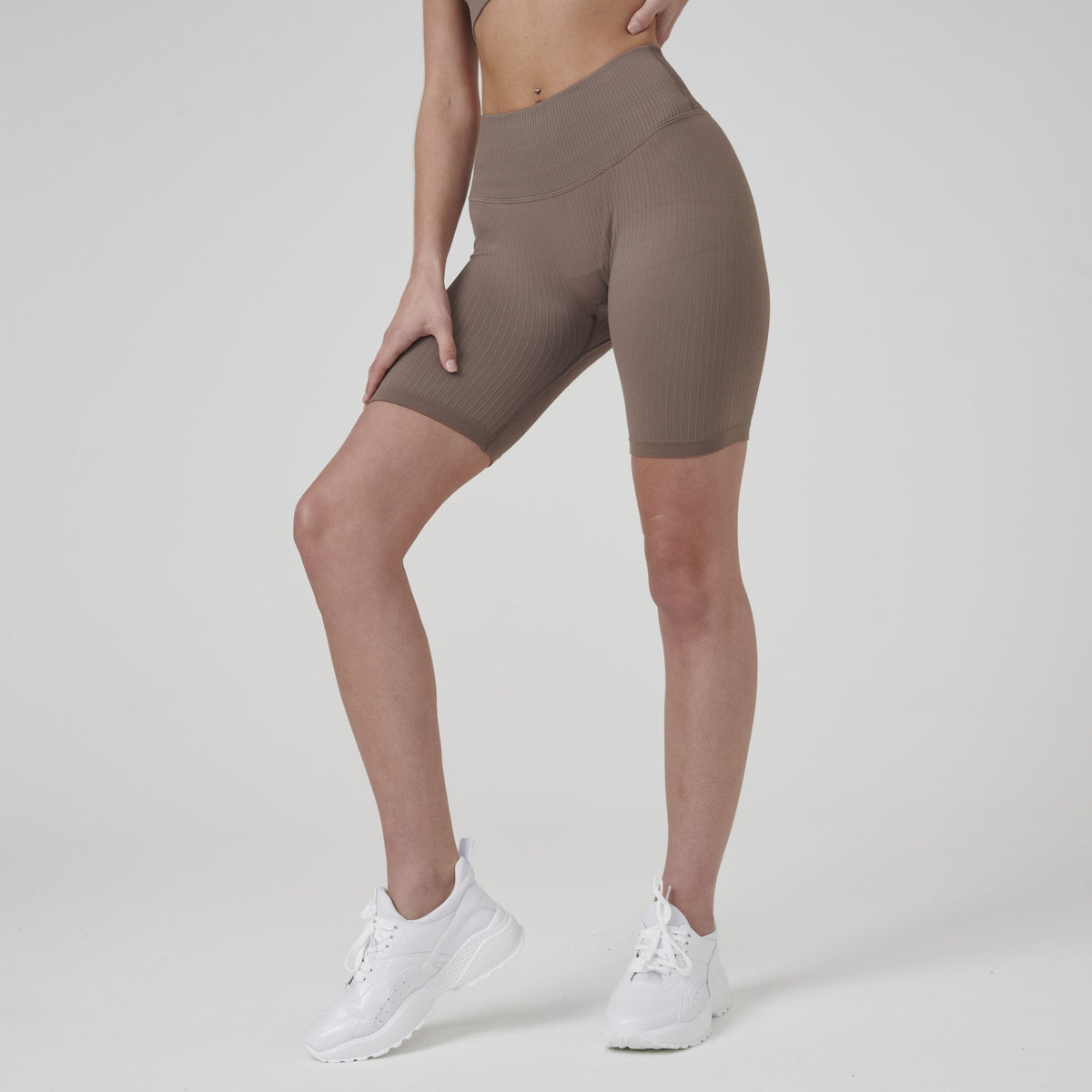 Signature Ribbed Seamless Bike Shorts by Stylish AF Fitness Co