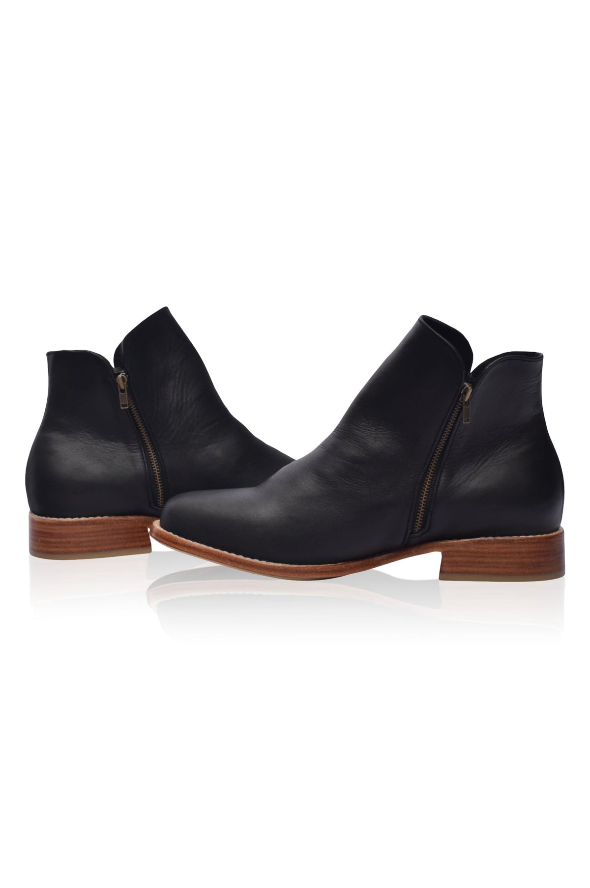 Treasure Leather Ankle Boots by ELF