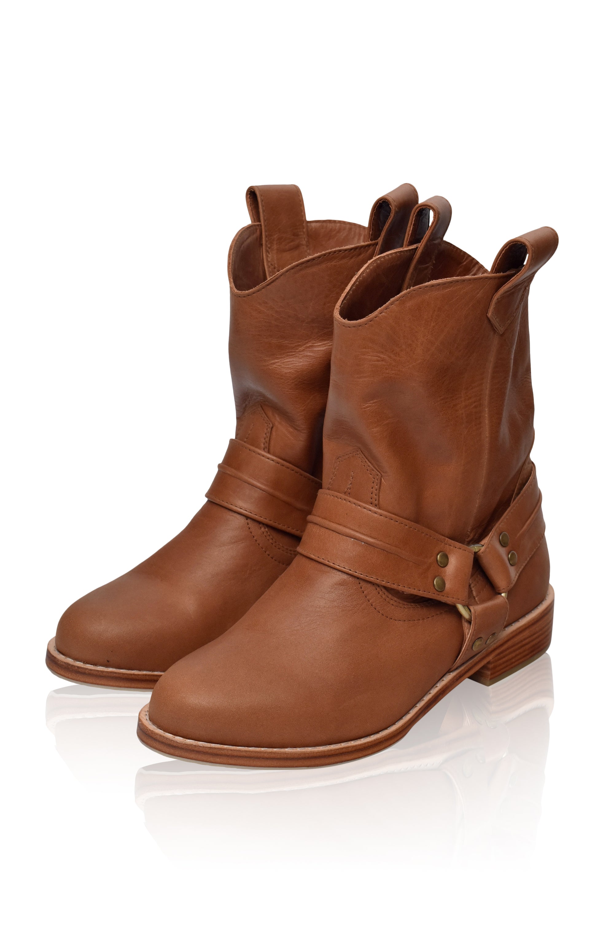 Brown Cali Leather Boots