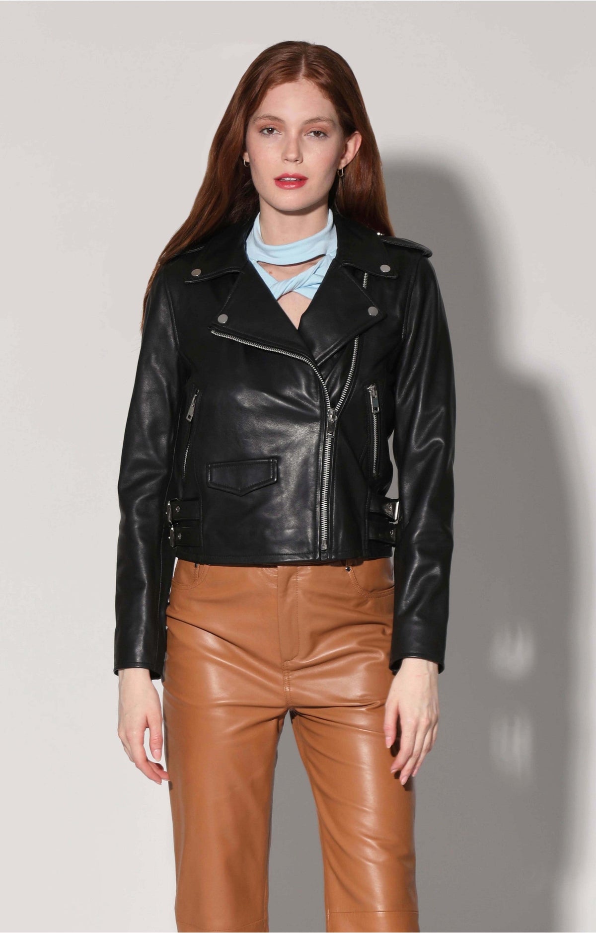 Liz Jacket, Black - Leather by Walter Baker