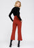 view of the back of Women's High Waist Front Slit Trouser