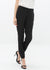 Full view of Women's Ankle Cuffed Black Crepe Pants In Black