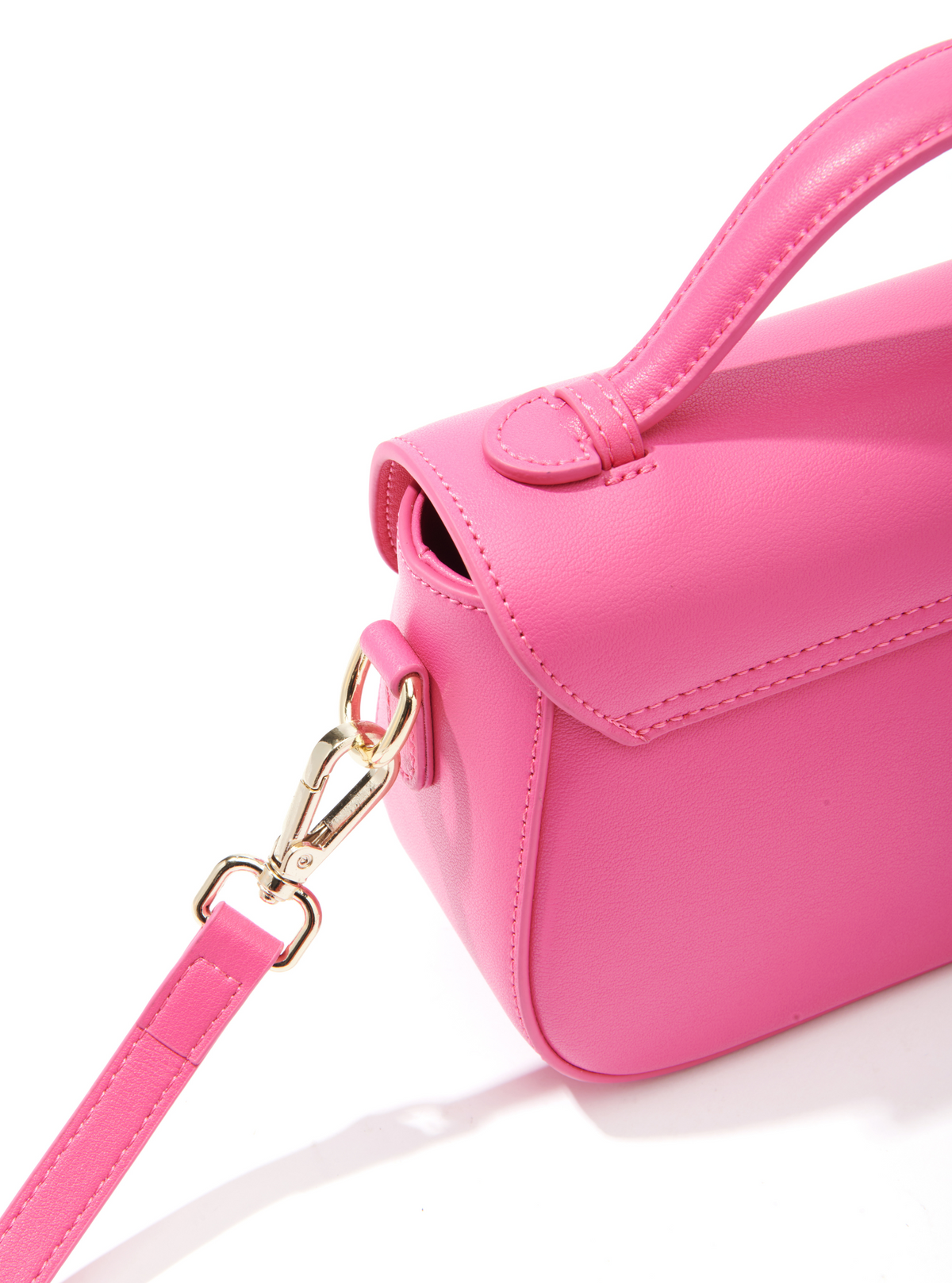 Makoto Leather Bag, Pink by Bob Oré