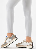 Close up of ankle area of Wide Waistband Sports Leggings 