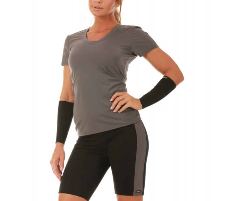 InstantFigure Activewear Compression Color Block Shorts AWS015 by InstantFigure INC