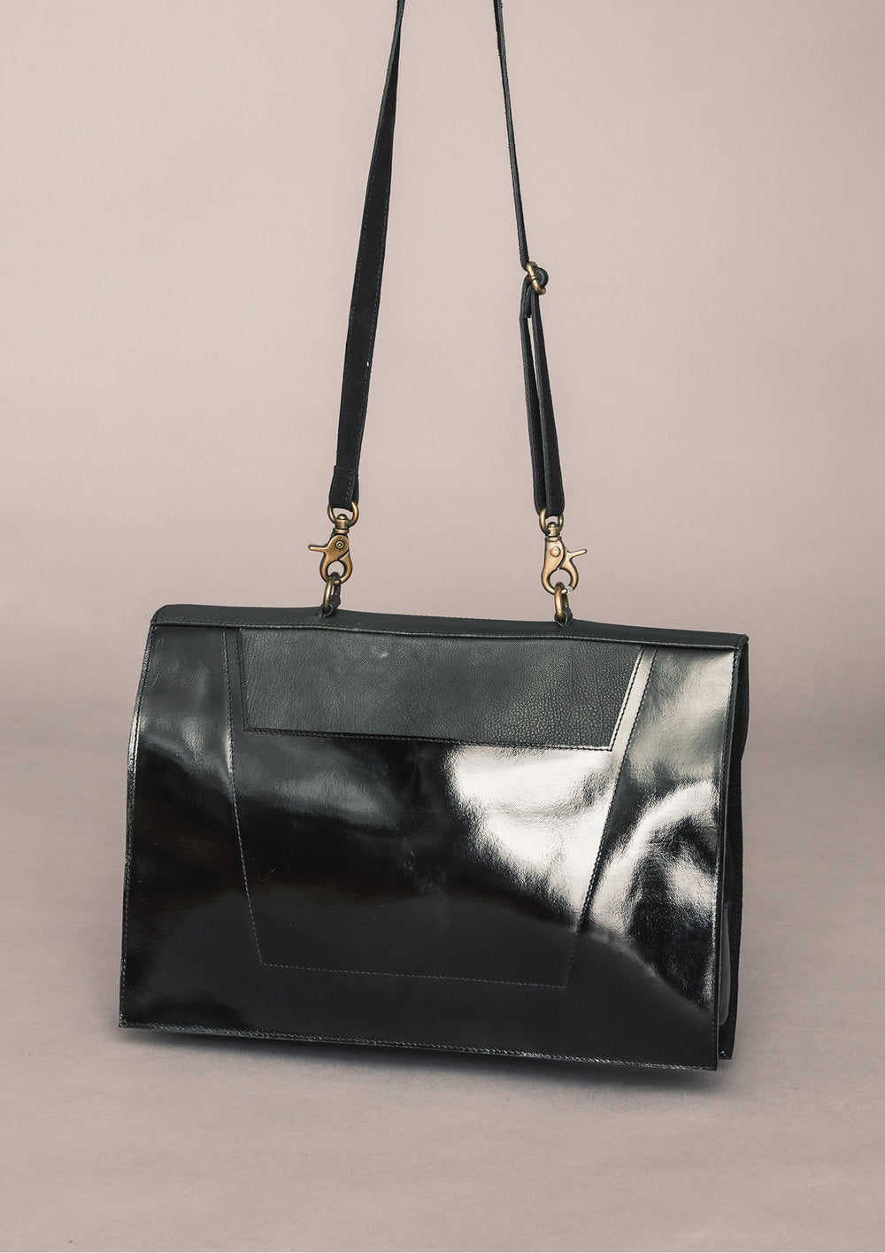 BRIEFCASE - LEATHER black by BERENIK