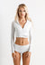 Sol Blanco Rash Guard Top UV Protection by Cassea Swim - East Hills Casuals