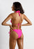 Fuchsia Fantasy Ribbed Bikini Top by Cassea Swim - East Hills Casuals