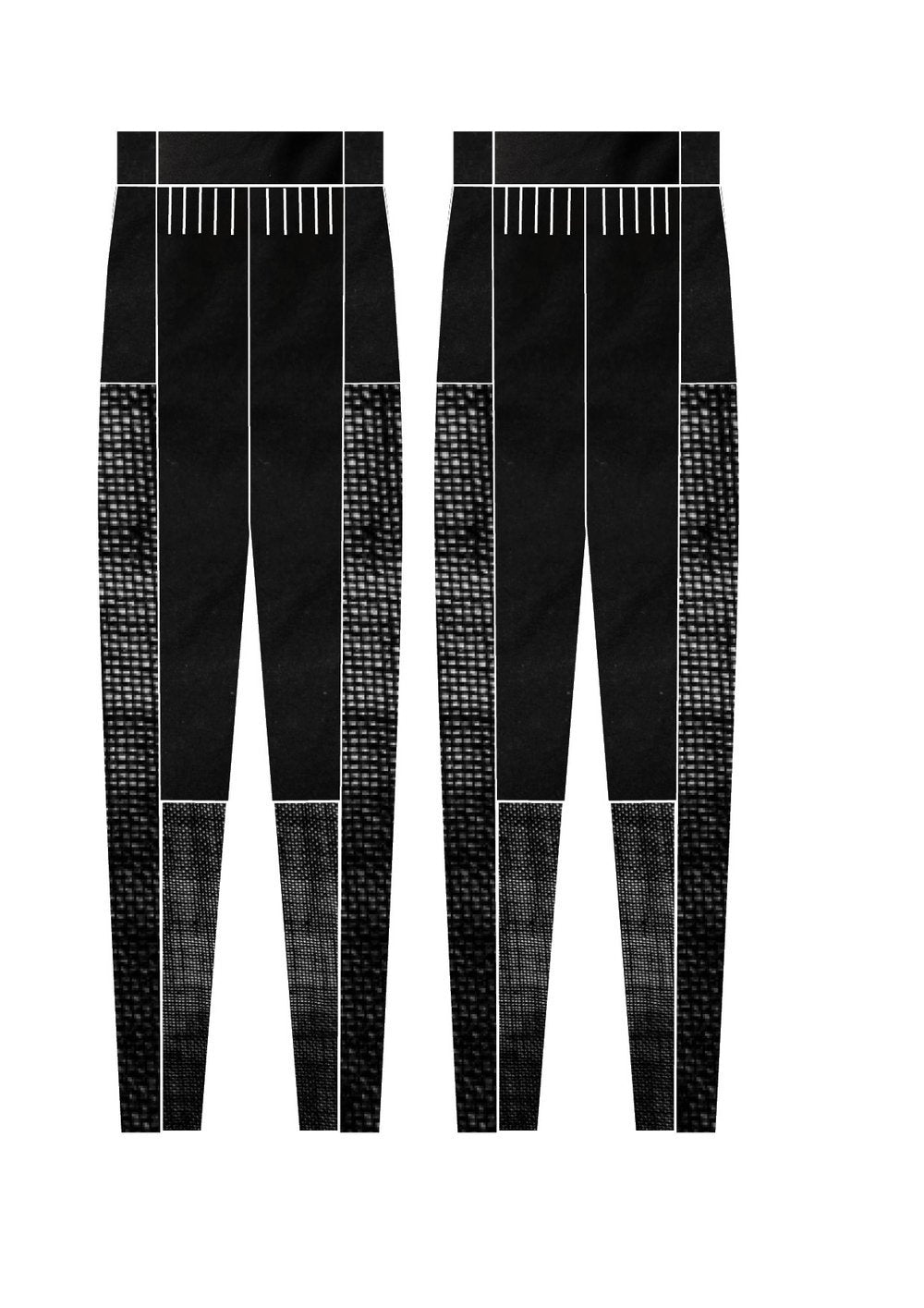 PANTS LOOSE ELASTIC BLACK PLAIN/MESH by BERENIK - East Hills Casuals