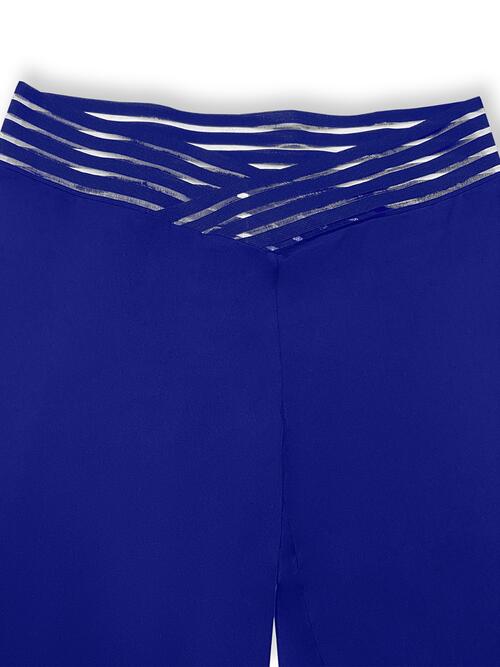 View of waist of Plus Size V-Waistband Bootcut Pants
