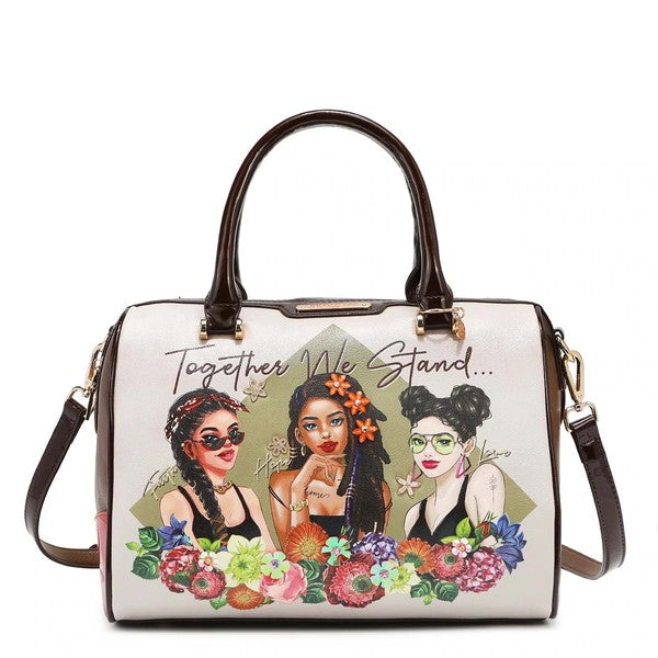 All Emotion Medium Multi Strap Handbag, Embellished Vegan Leather Handbag – Nicole  Lee Online